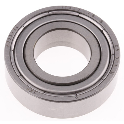 SKF 6003-2Z Single Row Deep Groove Ball Bearing- Both Sides Shielded 17mm I.D, 35mm O.D