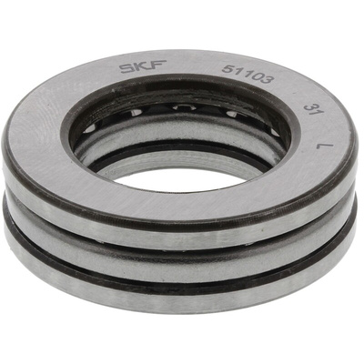 SKF 51103 Thrust Ball Bearing- Open Type 17mm I.D, 30mm O.D