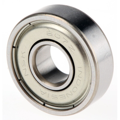 NSK 607ZZ Single Row Deep Groove Ball Bearing- Both Sides Shielded 7mm I.D, 19mm O.D