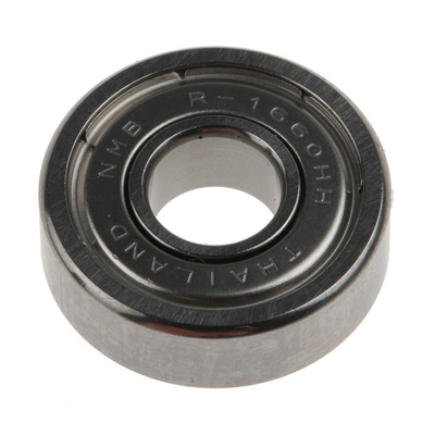 NMB R-1660HHMTRA1P25LY121 Double Row Deep Groove Ball Bearing- Both Sides Shielded 6mm I.D, 16mm O.D