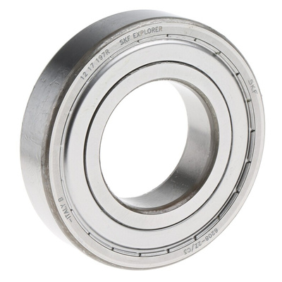 SKF 6208-2Z/C3 Single Row Deep Groove Ball Bearing- Both Sides Shielded 40mm I.D, 80mm O.D