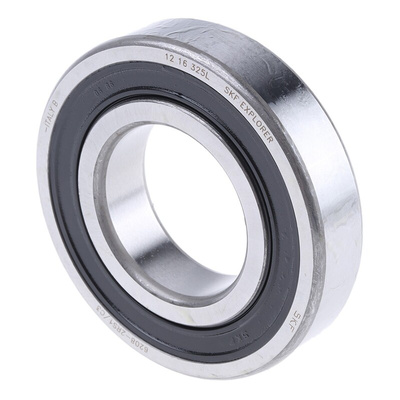 SKF 6208-2RS1/C3 Single Row Deep Groove Ball Bearing- Both Sides Sealed 40mm I.D, 80mm O.D