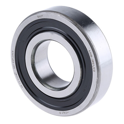 SKF 6308-2RS1/C3 Single Row Deep Groove Ball Bearing- Both Sides Sealed 40mm I.D, 90mm O.D