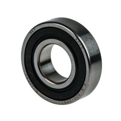 SKF W61900-2RS1 Single Row Deep Groove Ball Bearing- Both Sides Sealed 10mm I.D, 22mm O.D