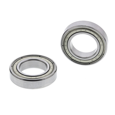 NMB L-2112KKRA1P25LY121 Double Row Deep Groove Ball Bearing- One Side Shielded 12mm I.D, 21mm O.D