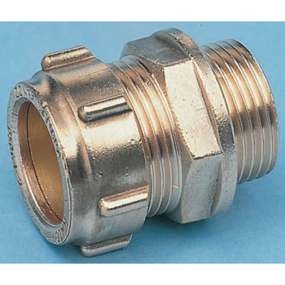 Conex-Banninger 10mm x 3/8 in BSPP Male Straight Coupler Brass Compression Fitting