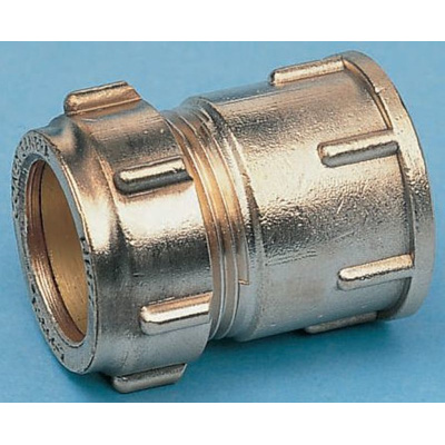 Conex-Banninger 10mm x 3/8 in BSPP Female Straight Coupler Brass Compression Fitting