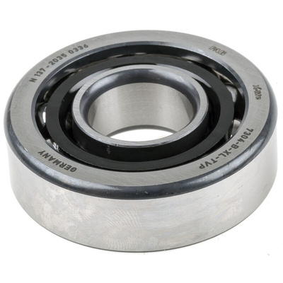 FAG 7304-B-XL-TVP Single Row Angular Contact Ball Bearing- Open Type 20mm I.D, 52mm O.D