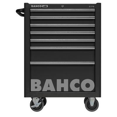 Bahco 7 drawer Stainless Steel (Top) WheeledTool Chest, 985mm x 677mm x 501mm