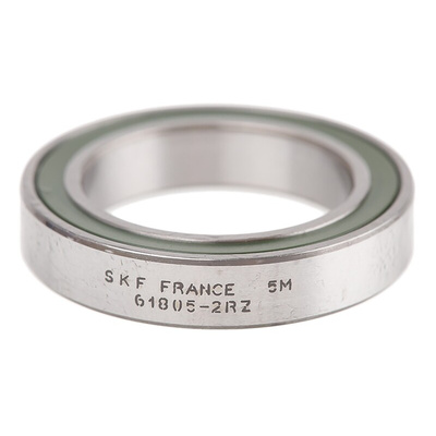 SKF 61805-2RZ Single Row Deep Groove Ball Bearing- Non Contact Seals On Both Sides 25mm I.D, 37mm O.D