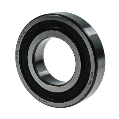SKF 6208-2RS1 Single Row Deep Groove Ball Bearing- Both Sides Sealed 40mm I.D, 80mm O.D