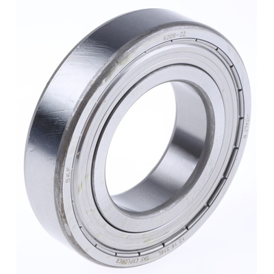SKF 6209-2Z Single Row Deep Groove Ball Bearing- Both Sides Shielded 45mm I.D, 85mm O.D