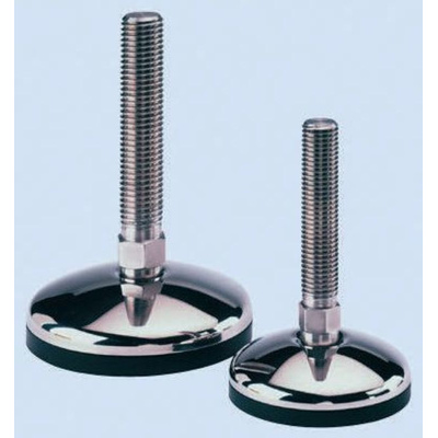 8888 Adjustable Feet A087/011 M20 150mm, 75mm Dia. Stainless Steel, Stainless Steel 1750kg Static Load Capacity 10°