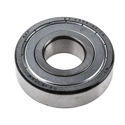 SKF E2.6305-2Z/C3 Single Row Deep Groove Ball Bearing- Both Sides Shielded 25mm I.D, 62mm O.D