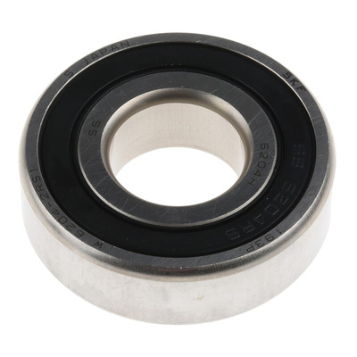 SKF W6204-2RS1 Single Row Deep Groove Ball Bearing- Both Sides Sealed 20mm I.D, 47mm O.D