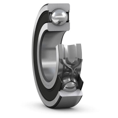 SKF W6204-2RS1 Single Row Deep Groove Ball Bearing- Both Sides Sealed 20mm I.D, 47mm O.D