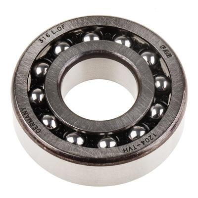 FAG 1204-TVH Self Aligning Ball Bearing- Open Type 20mm I.D, 47mm O.D