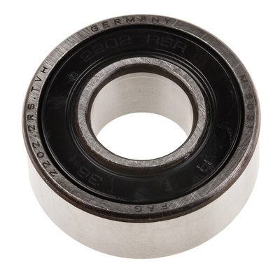 FAG 2202-2RS-TVH Self Aligning Ball Bearing- Both Sides Sealed 15mm I.D, 35mm O.D