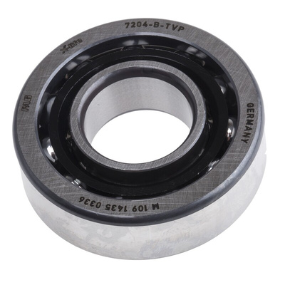 FAG 7204-B-XL-TVP Single Row Angular Contact Ball Bearing- Open Type 20mm I.D, 47mm O.D