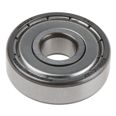 FAG 6200-C-2Z Single Row Deep Groove Ball Bearing- Both Sides Shielded 10mm I.D, 30mm O.D