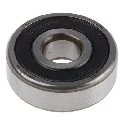 FAG 6301-2RSR Single Row Deep Groove Ball Bearing- Both Sides Sealed 12mm I.D, 37mm O.D