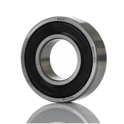 SKF 6004-RSH Single Row Deep Groove Ball Bearing- One Side Sealed 20mm I.D, 42mm O.D