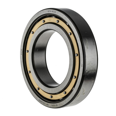 SKF 6214 M/C3 Single Row Deep Groove Ball Bearing- Open Type 70mm I.D, 125mm O.D