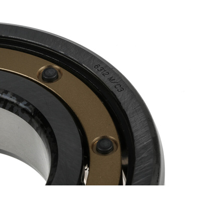 SKF 6312 M/C3 Single Row Deep Groove Ball Bearing- Open Type 60mm I.D, 130mm O.D