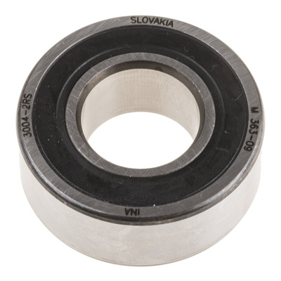 INA 30042RS Double Row Angular Contact Ball Bearing- Both Sides Sealed 20mm I.D, 42mm O.D