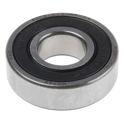 FAG 6203-C-2HRS-C3 Single Row Deep Groove Ball Bearing- Both Sides Sealed 17mm I.D, 40mm O.D