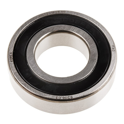 FAG 6206-C-2HRS-C3 Single Row Deep Groove Ball Bearing- Both Sides Sealed 30mm I.D, 62mm O.D