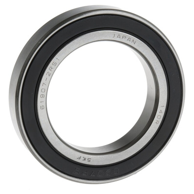 SKF 61907-2RS1 Single Row Deep Groove Ball Bearing- Both Sides Sealed 35mm I.D, 55mm O.D