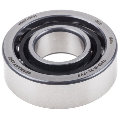 FAG 7203-B-XL-TVP Single Row Angular Contact Ball Bearing- Open Type 17mm I.D, 40mm O.D
