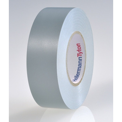 HellermannTyton HelaTape Flex Grey Electrical Tape, 19mm x 20m