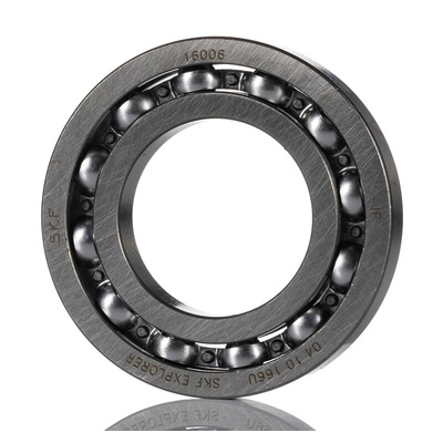 SKF 16006 Single Row Deep Groove Ball Bearing- Open Type 30mm I.D, 55mm O.D