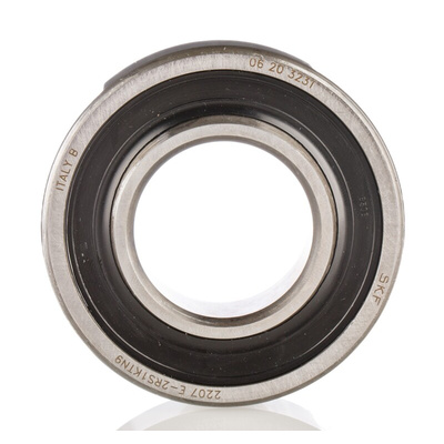 SKF 2207 E-2RS1KTN9 Self Aligning Ball Bearing- Both Sides Sealed 35mm I.D, 72mm O.D