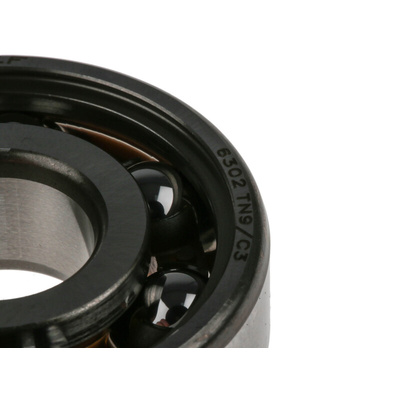 SKF 6302 TN9/C3 Single Row Deep Groove Ball Bearing- Open Type 15mm I.D, 42mm O.D