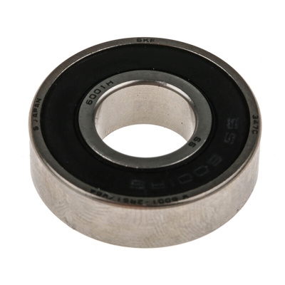 SKF W 6001-2RS1/W64 Single Row Deep Groove Ball Bearing- Both Sides Sealed 12mm I.D, 28mm O.D