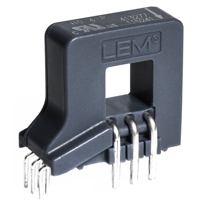 LEM HO Series Current Transformer, 10A Input, 25:1, 19 → 25 mA Output, 8 x 8mm Bore, 4.5 → 5.5 V
