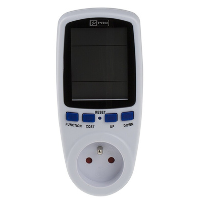 RS PRO LCD Energy Meter, Type Power Metering Socket