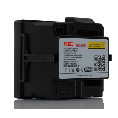 RS PRO 1, 3 Phase Backlit Energy Meter, Type Energy Meter