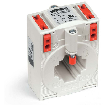 Wago 855 Series Current Transformer Current Transformer, 50A Input, 50:1, 1 A Output