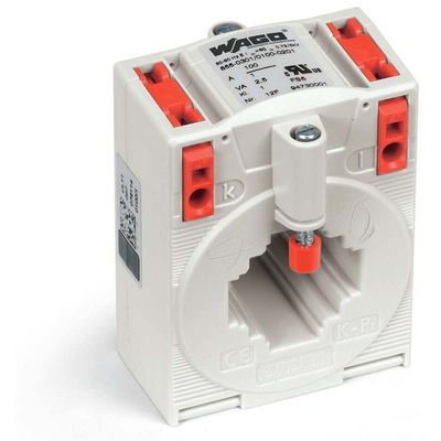 Wago 855 Series Current Transformer Current Transformer, 100A Input, 100:1, 1 A Output