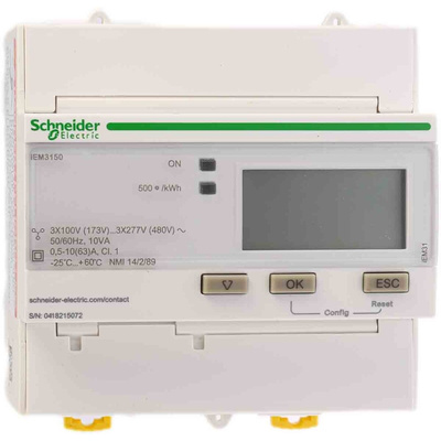 Schneider Electric 1, 3 Phase LCD Energy Meter