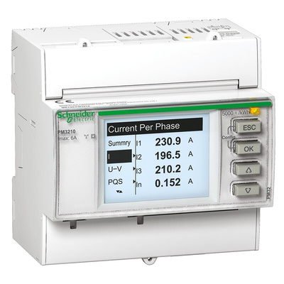 Schneider Electric 1, 3 Phase LCD Energy Meter