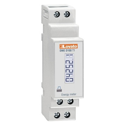 Lovato 1 Phase LCD Energy Meter, Type Electronic