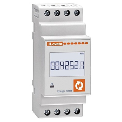 Lovato 1 Phase LCD Energy Meter, Type Electronic