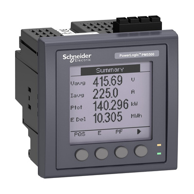 Schneider Electric 3 Phase LCD Energy Meter, Type Electromechanical