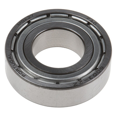 FAG 6003-2Z Single Row Deep Groove Ball Bearing- Both Sides Shielded 17mm I.D, 35mm O.D