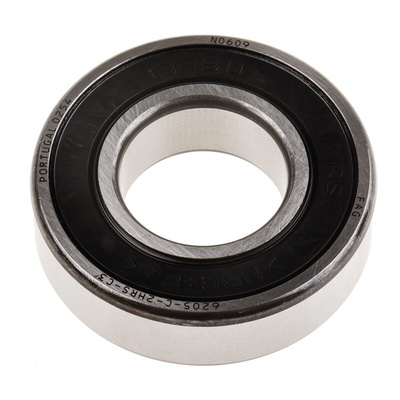 FAG 6205-C-2HRS-C3 Single Row Deep Groove Ball Bearing- Both Sides Sealed 25mm I.D, 52mm O.D